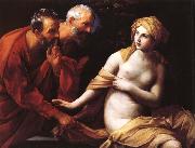Guido Reni Susanna and the swim aldste oil painting